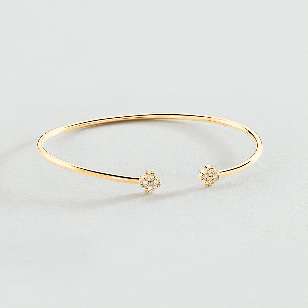 Jonc BELOVED - Cristal / Doré