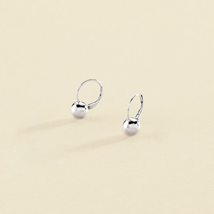 Boucles d'oreilles pendantes BOUL - Argenté - Boucles d'oreilles  | Agatha