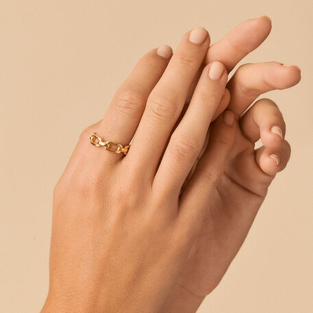 Bague ajustable CHAIN - Doré - Bagues  | Agatha