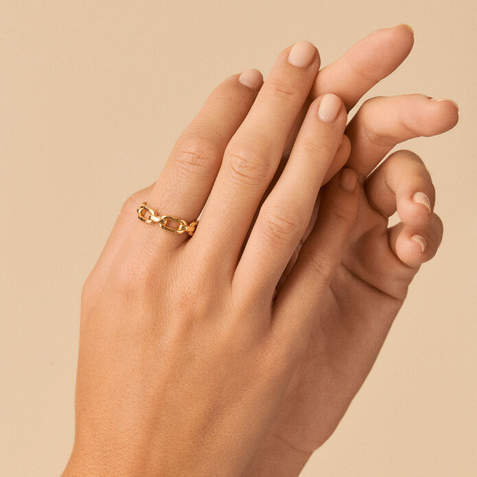 Bague ajustable CHAIN - Doré - Bagues  | Agatha