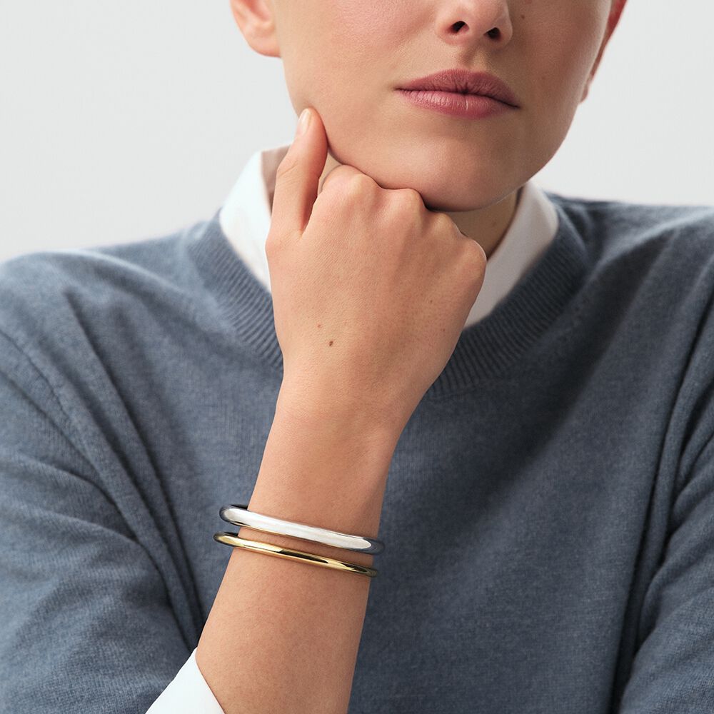 Jonc DUA - Argenté / Doré - Bracelets fantaisie  | Agatha