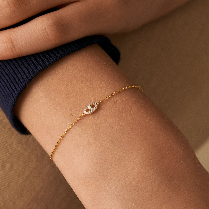 Bracelet souple ETREINTE - Argenté / Doré - Bracelets  | Agatha
