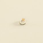 Piercing créole PAVA - Turquoise / Doré - Piercings  | Agatha