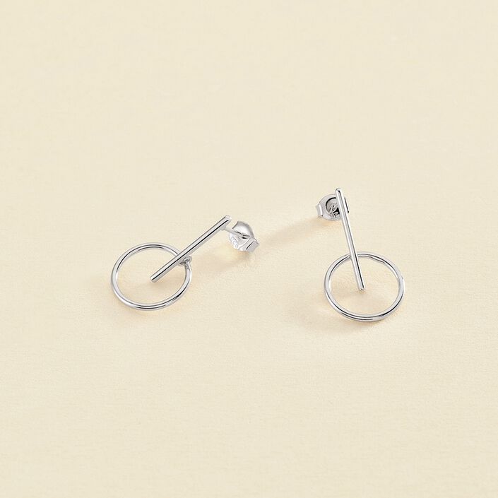 Boucles d'oreilles pendantes PHILRING - Argenté - Boucles d'oreilles  | Agatha