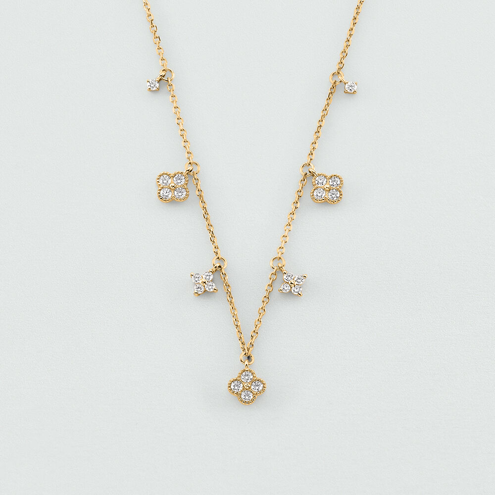 Collier ras du cou BELOVED - Cristal / Doré - Colliers fantaisie  | Agatha
