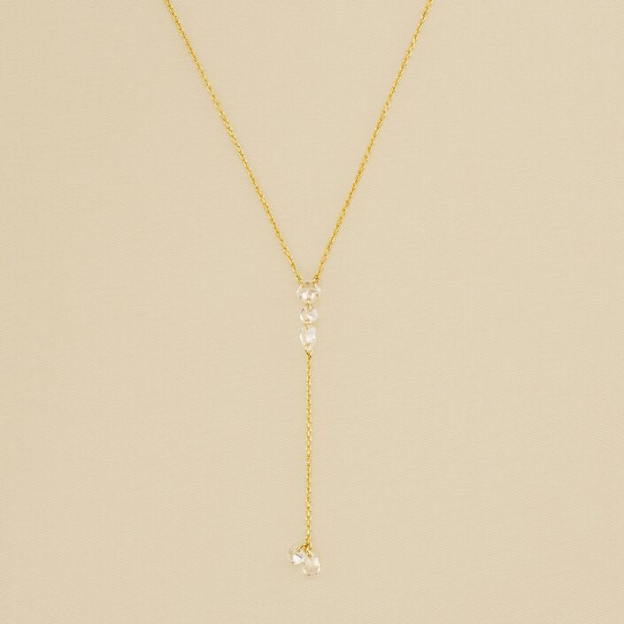 Collier mi-long PETILLE - Cristal / Doré - Colliers  | Agatha