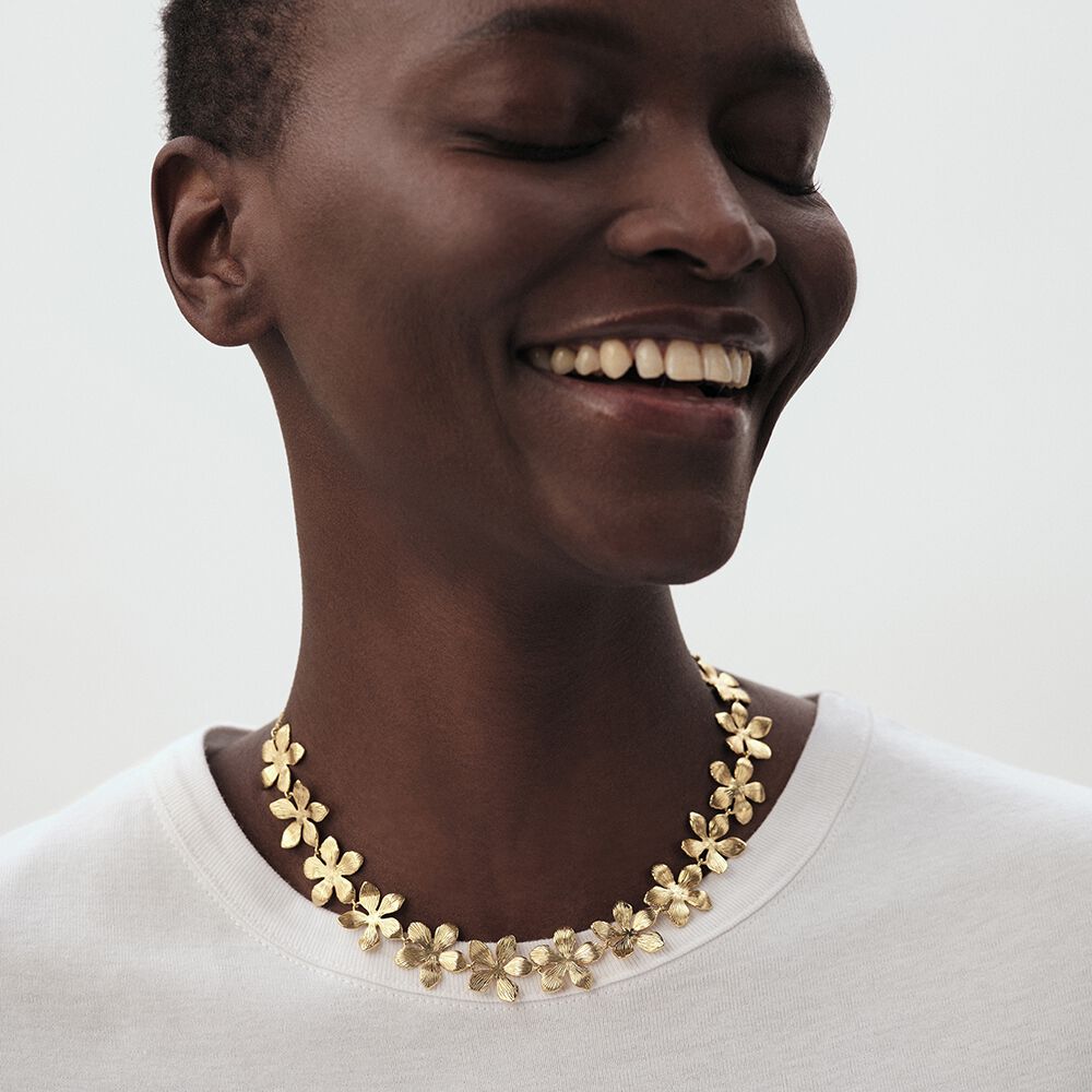 Collier ras du cou BLOOM - Dor&eacute; - Colliers fantaisie  | Agatha