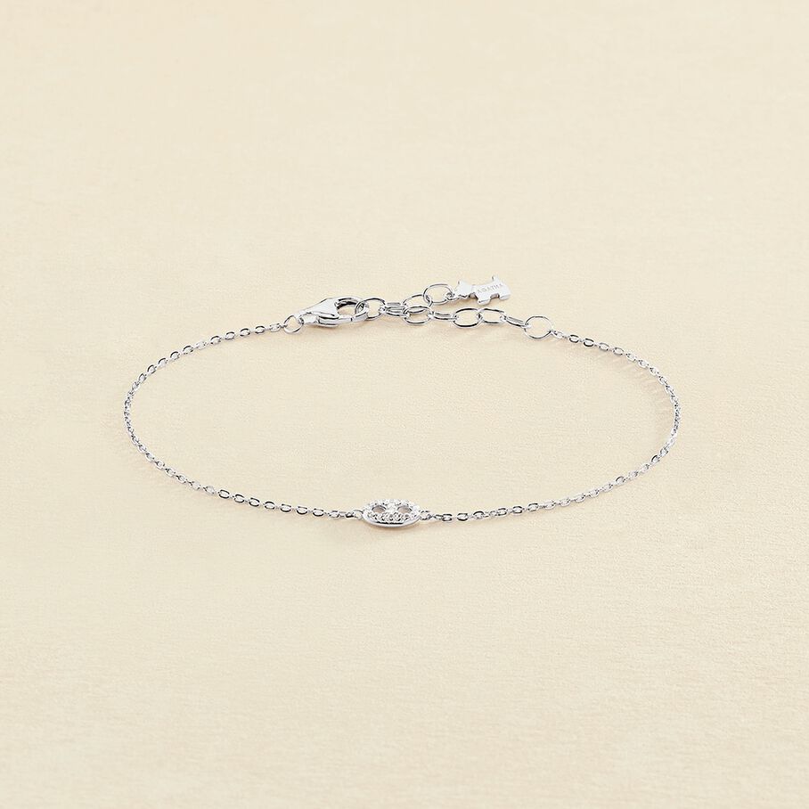 Bracelet souple ETREINTE - Cristal / Argenté - Bracelets  | Agatha