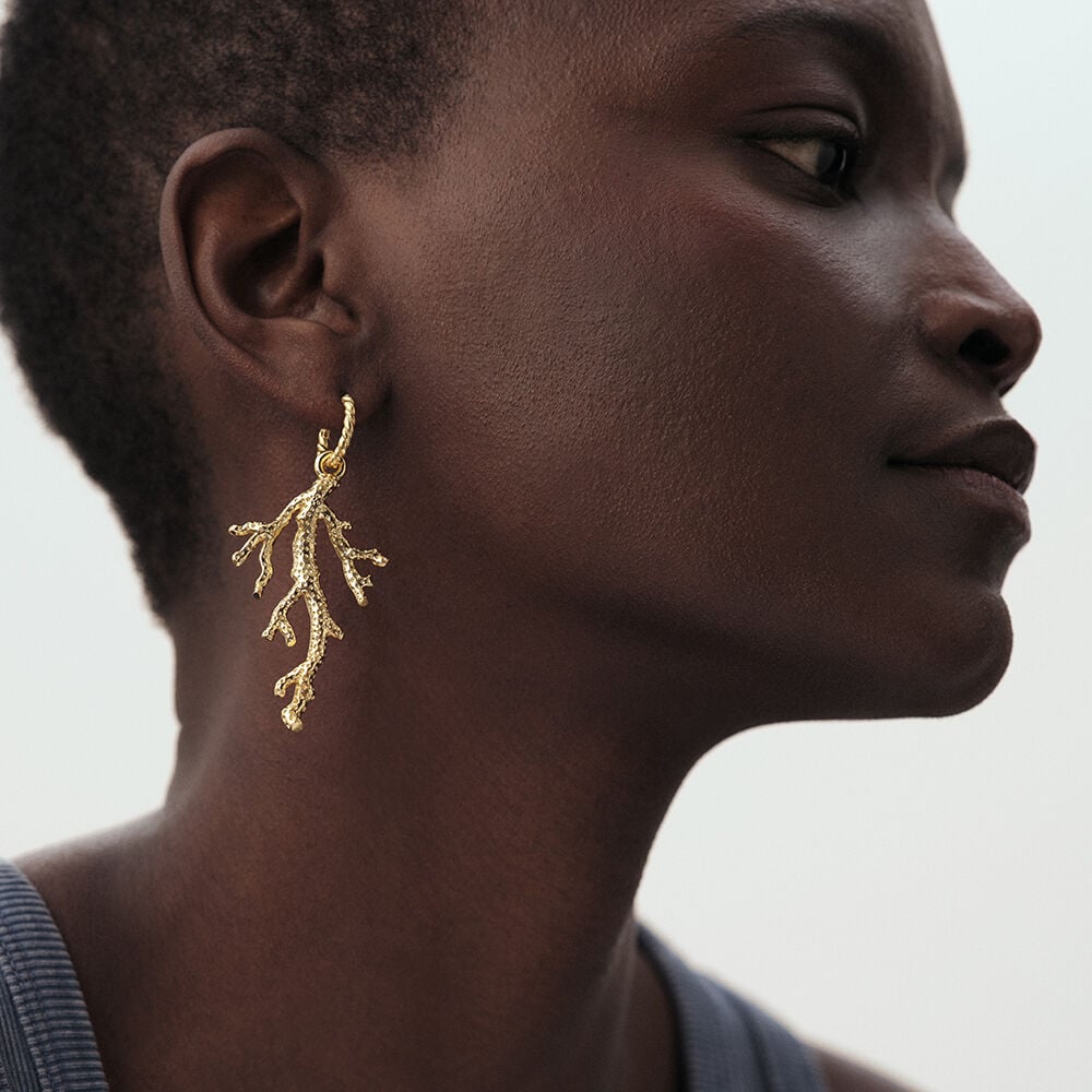 Piercing créole ILIOS - Doré - Boucles d'oreilles fantaisies  | Agatha