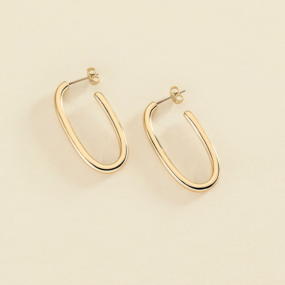 Créoles CHAIN - Doré - Boucles d'oreilles  | Agatha