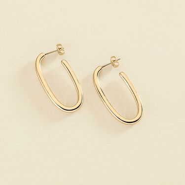Créoles CHAIN - Doré - Boucles d'oreilles  | Agatha