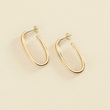 Créoles CHAIN - Doré - Boucles d'oreilles  | Agatha