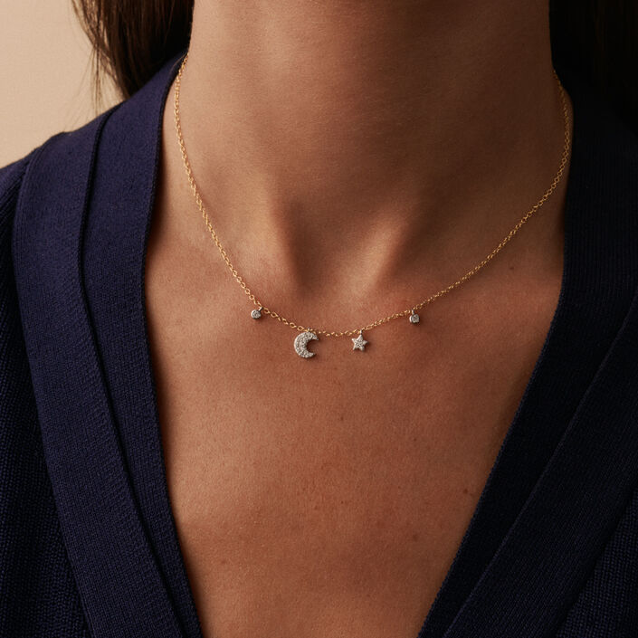 Collier ras du cou SARA - Argenté / Doré - Colliers  | Agatha