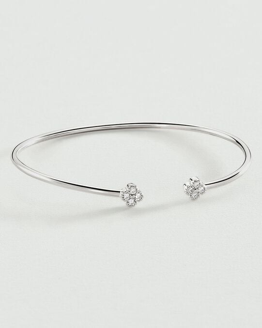 Jonc BELOVED - Cristal / Argenté - Bracelets fantaisie  | Agatha Jonc BELOVED - Cristal / Argenté - Bracelets fantaisie  | Agatha