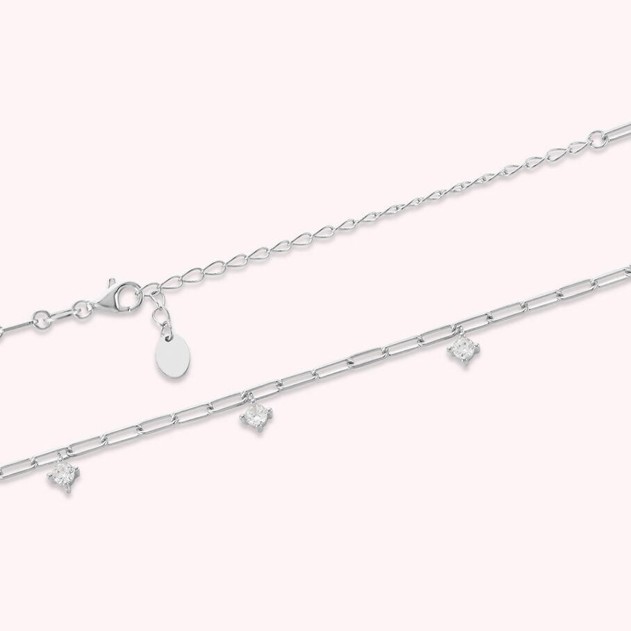 Collier ras du cou HERA - Cristal / Argenté - Colliers  | Agatha