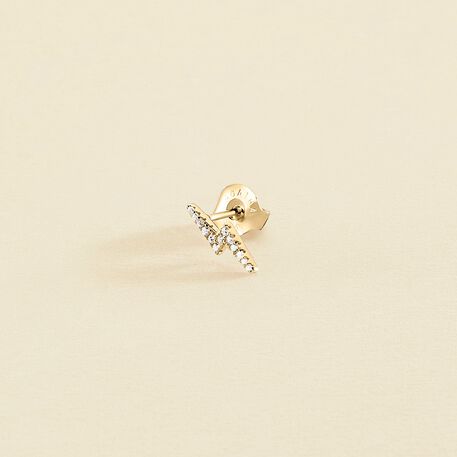 Piercing puce ECLAIR - Cristal / Doré - Piercings  | Agatha