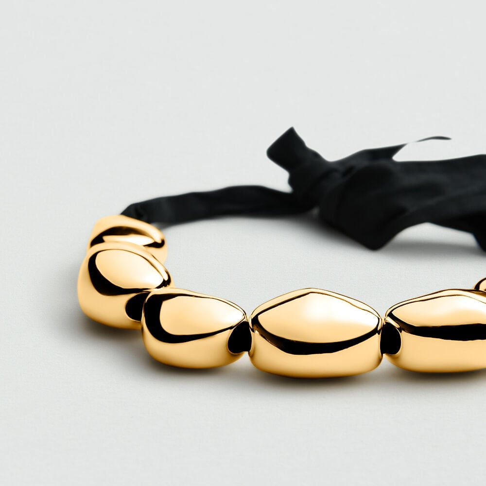 Collier mi-long ODYSSEE - Noir / Doré - Colliers mi-long  | Agatha