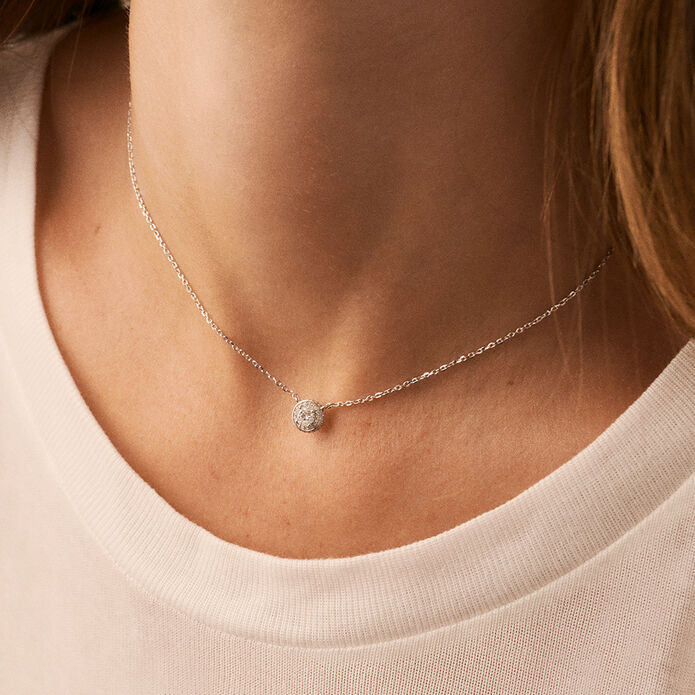 Collier ras du cou IMPERIAL - Cristal / Argenté - Colliers  | Agatha