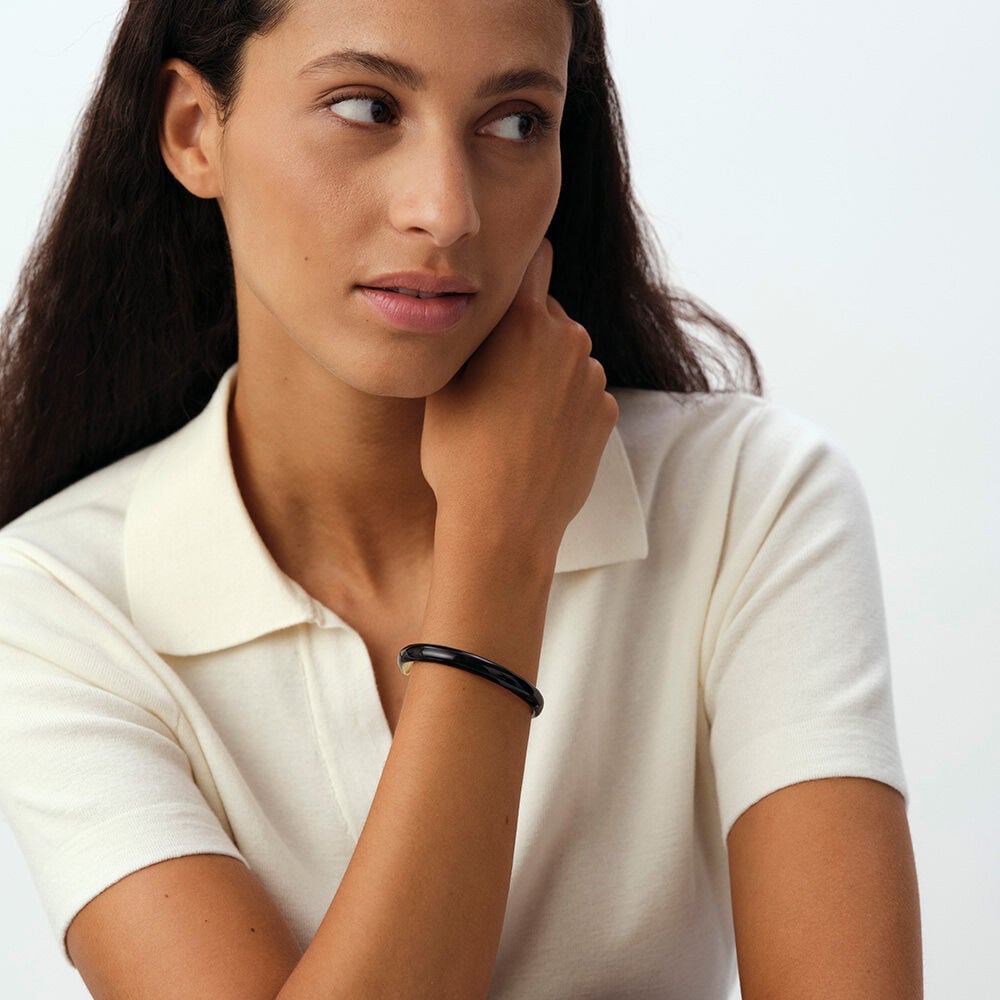 Jonc LEO - Noir / Dor&eacute; - Joncs  | Agatha