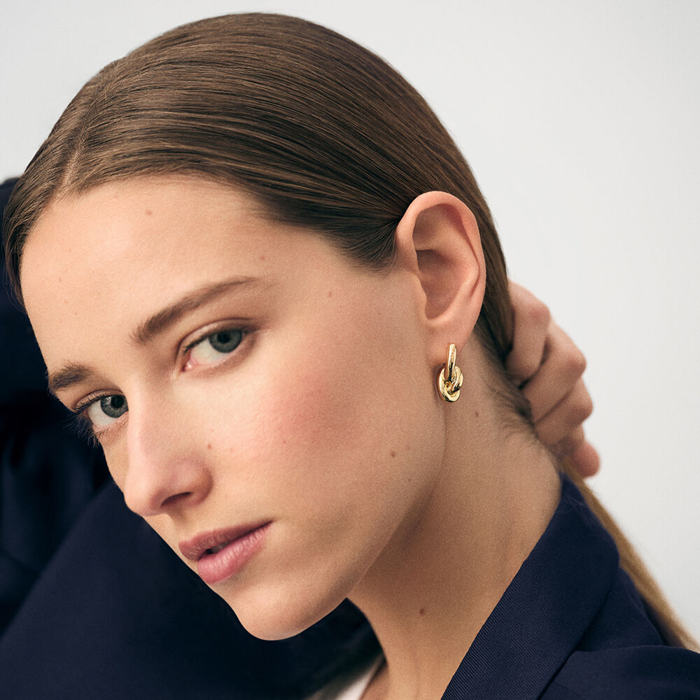 Créoles LOULOU - Doré - Boucles d'oreilles fantaisies  | Agatha