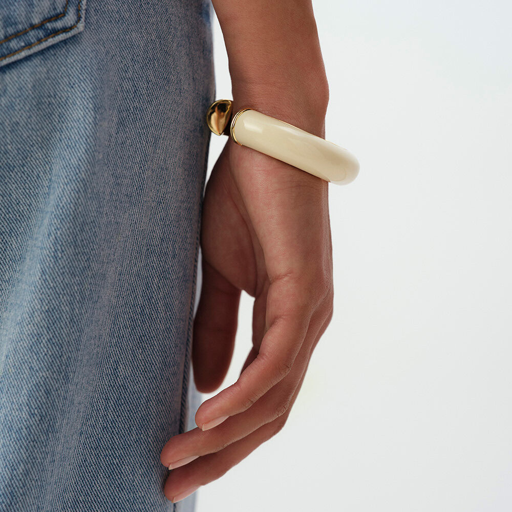 Jonc PALAIS ROYAL - Ivoire / Dor&eacute; - Joncs  | Agatha