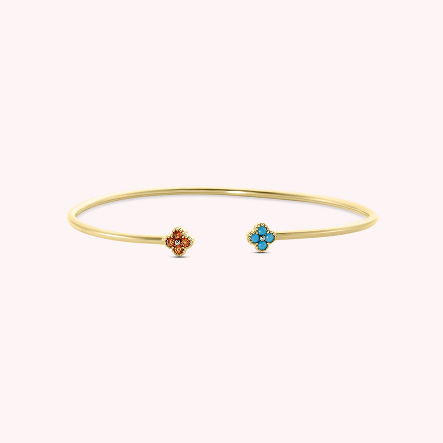 Jonc BELOVED - Multicolore / Doré - Bracelets  | Agatha