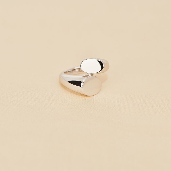 Bague large CALIN - Argenté - Bagues  | Agatha