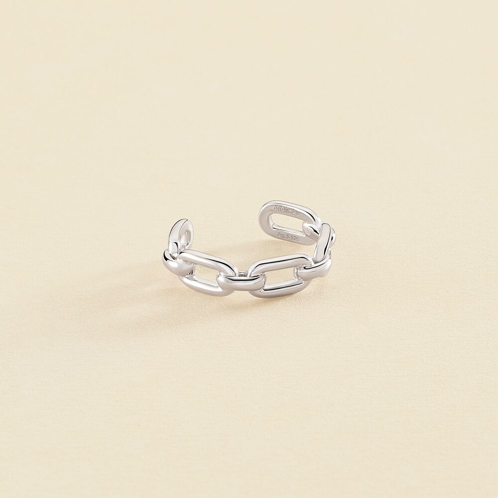 Bague ajustable CHAIN - Argenté - Bagues ajustables  | Agatha