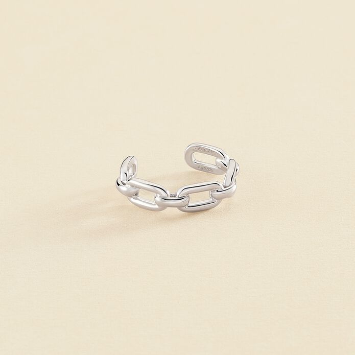 Bague En Argent Sterling - Poids 11.90 G - Taille 55 - Modèle Serti - Occasion En Très Bon État
