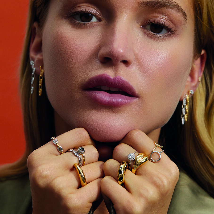 Bague fine IMPERIAL - Cristal / Argenté - Bagues  | Agatha