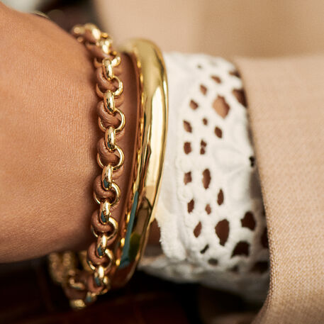Bracelet souple ARGENT - Doré - Bracelets  | Agatha