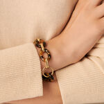 Collier mi-long BOUCLE - Ecaille / Doré - Colliers  | Agatha