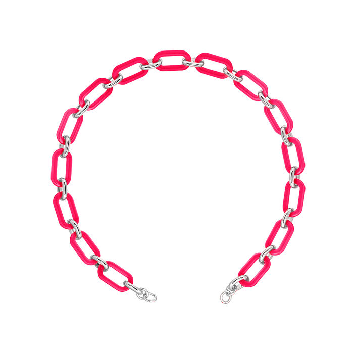 Chaine BE FUNKY - Rose fluo - Bijoux  | Agatha
