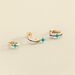 Piercing créole MIX& MATCH - Multicolore / Doré - Piercings  | Agatha