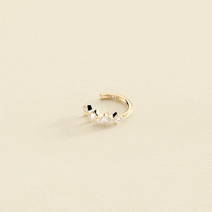 Piercing ear cuff OFEE - Cristal / Doré - Piercings  | Agatha