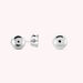 Boucles d'oreilles puces BOULE - Argenté - Boucles d'oreilles puces  | Agatha