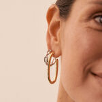 Créoles CHAIN - Argenté - Boucles d'oreilles  | Agatha