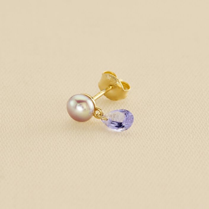 Piercing puce MIX& MATCH - Violet - Piercings  | Agatha