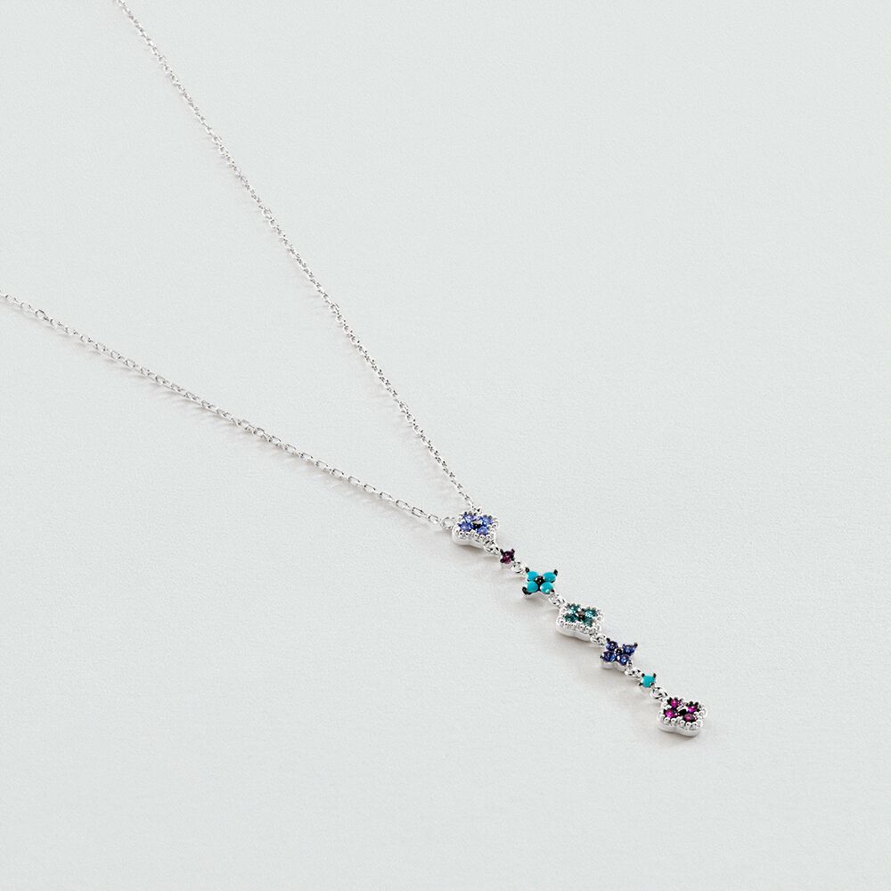 Collier ras du cou BELOVED - Multicolore / Argenté - Colliers fantaisie  | Agatha