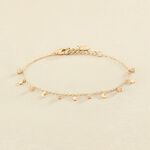 Bracelet souple LUNITAS - Cristal / Doré - Bracelets  | Agatha