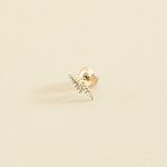Piercing puce ECLAIR - Cristal / Doré - Piercings  | Agatha