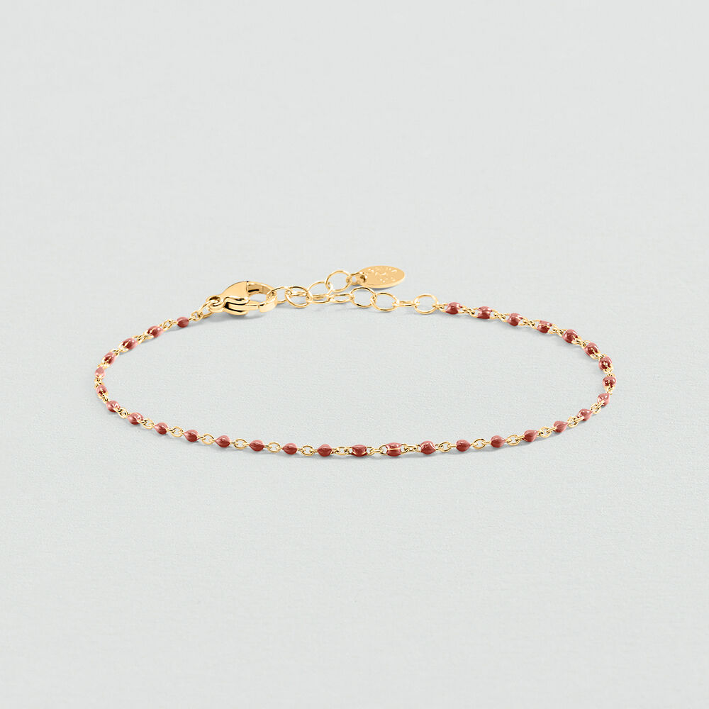 Bracelet souple SMARTY - Corail / Dor&eacute; - Bracelets souples  | Agatha