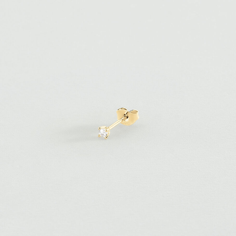 Piercing puce MINI - Cristal / Doré - Piercings  | Agatha
