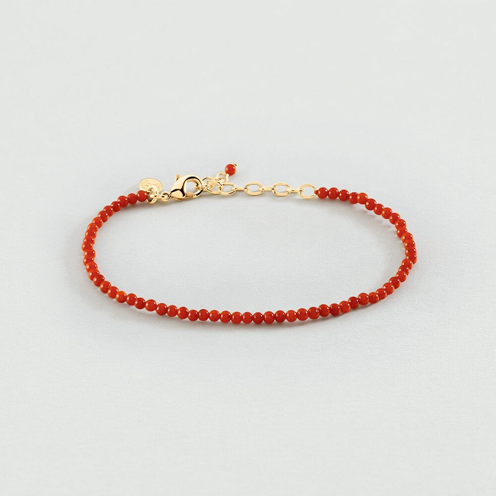 Bracelet souple PIERRES NATURELLES - Corail - Bracelets fantaisie  | Agatha