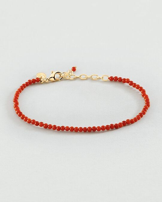 Bracelet souple PIERRES NATURELLES - Corail - Bracelets fantaisie  | Agatha Bracelet souple PIERRES NATURELLES - Corail - Bracelets fantaisie  | Agatha