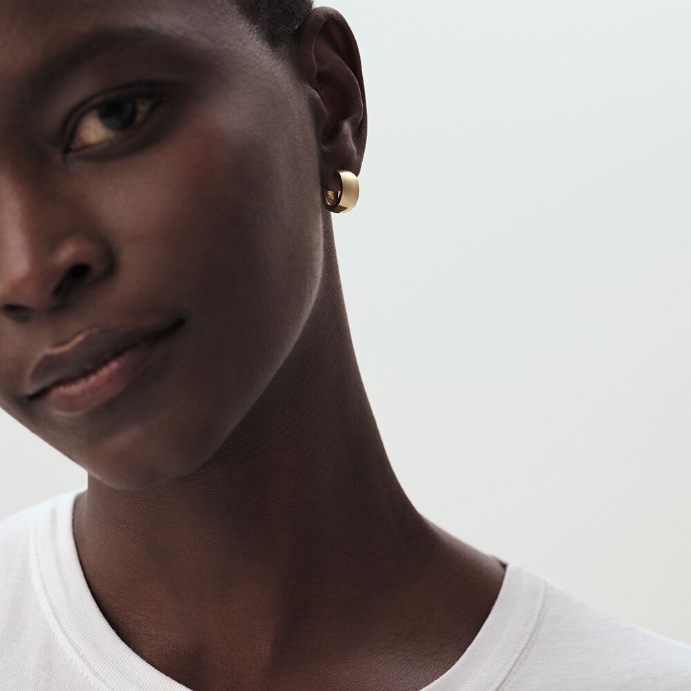 Créoles JASERON - Doré - Boucles d'oreilles fantaisies  | Agatha