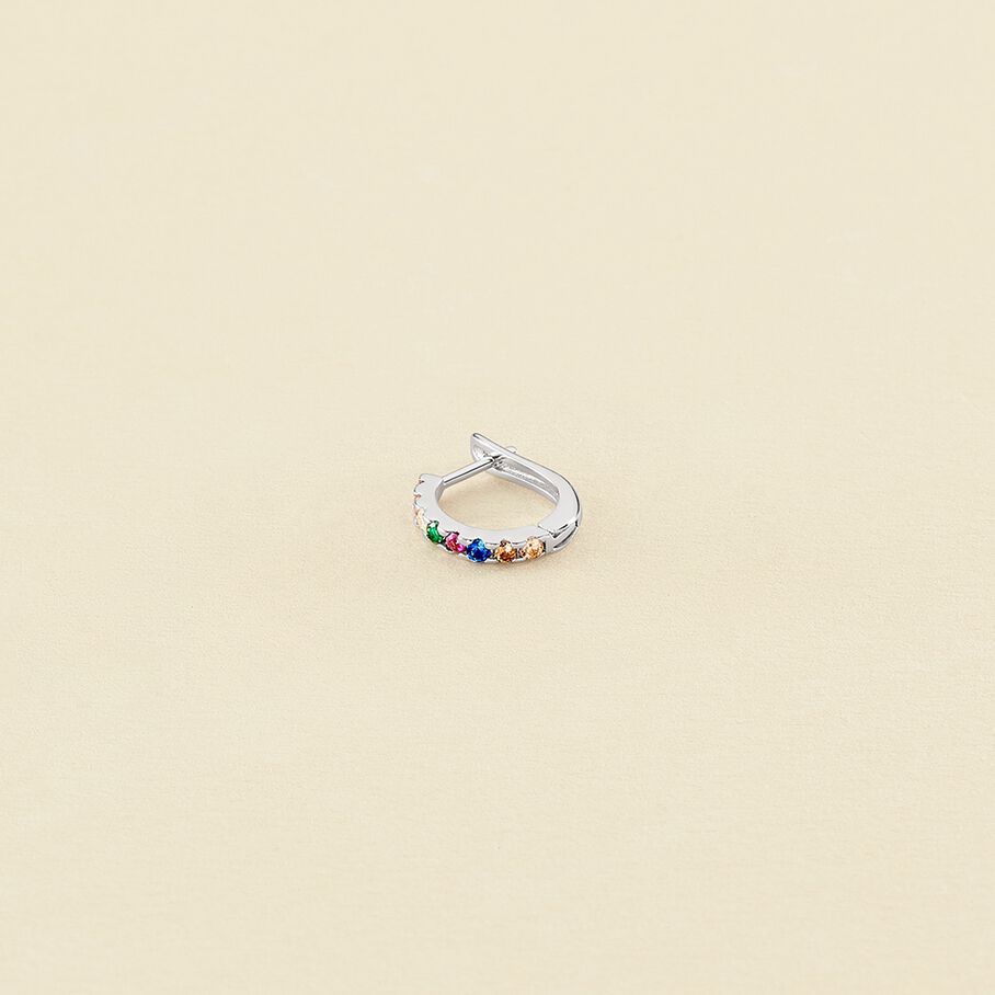 Piercing créole COLORFUL - Multicolore / Argenté - Piercings  | Agatha