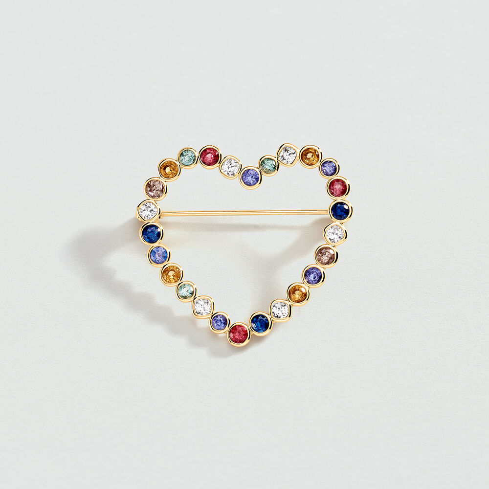 Broche CANDY - Multicolore / Dor&eacute; - Broche  | Agatha