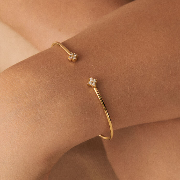 Jonc BELOVED - Cristal / Doré - Bracelets  | Agatha