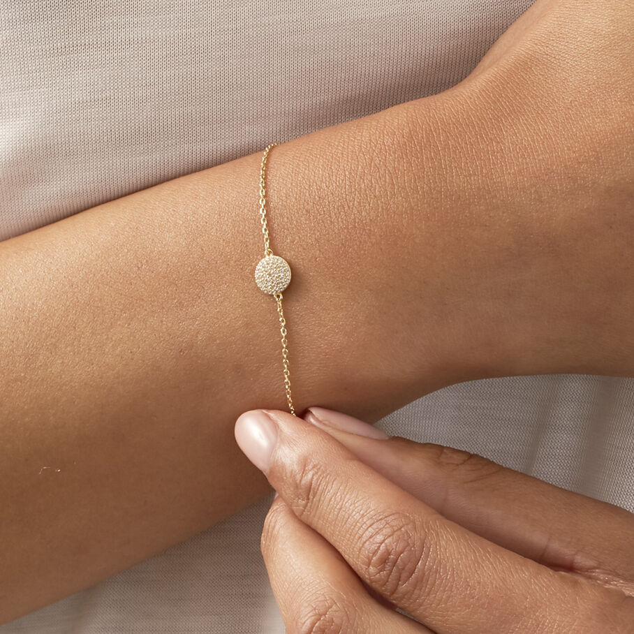 Bracelet souple CRISTAL - Cristal / Doré - Bracelets  | Agatha
